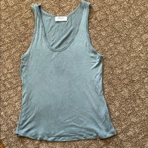 Light Blue Double Zero Tank Top